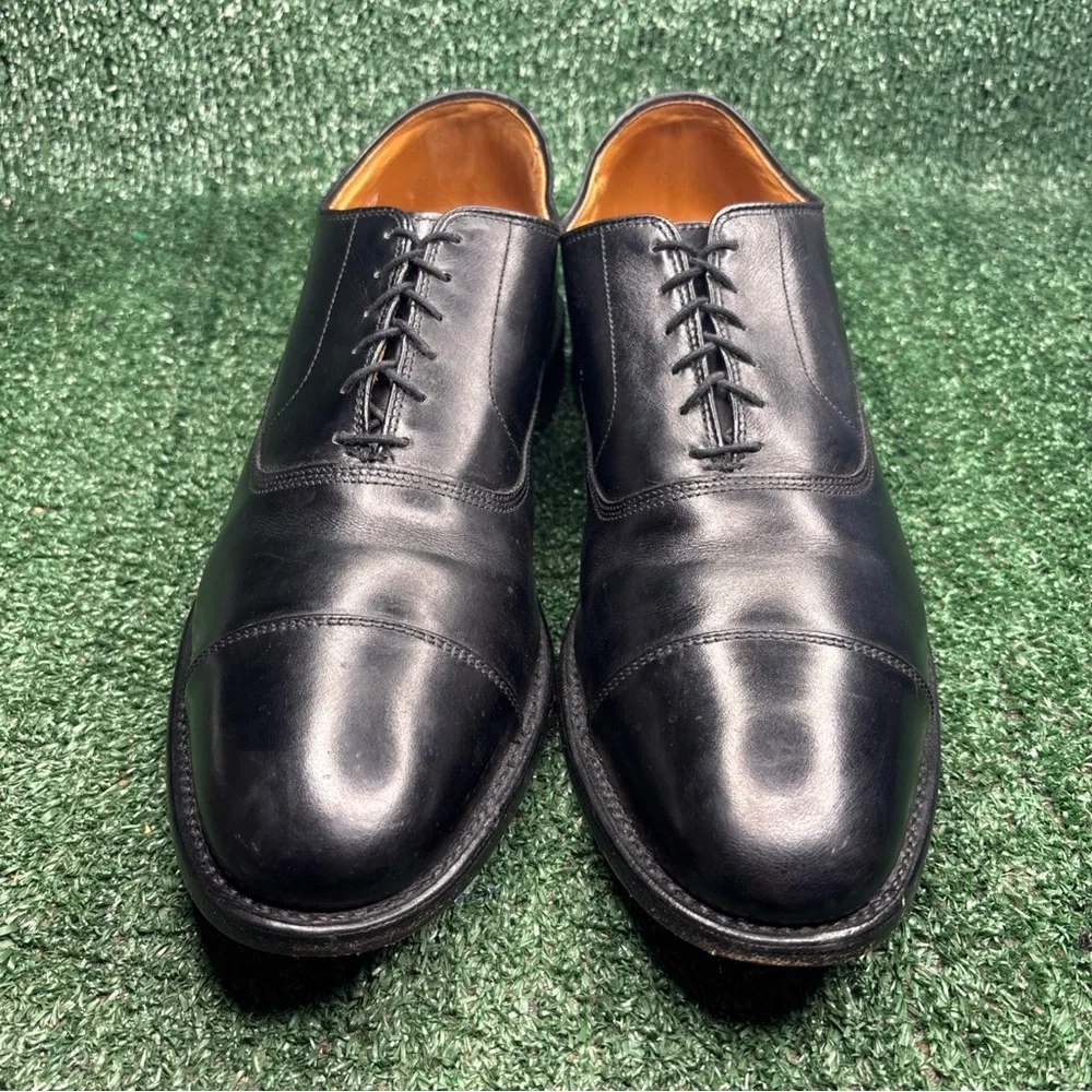 Allen Edmonds Shoes Men’s Size 11.5 B Black Park Avenue Leather‎ USA Cap Toe